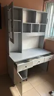 Modern 1.2m Study Desk with Hutch and Shelving - 5