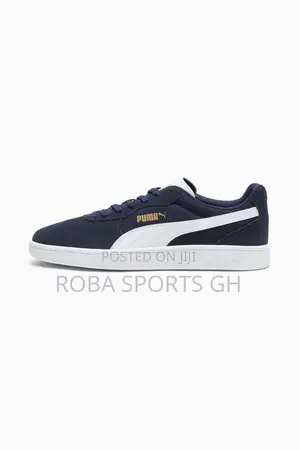 Puma Astro Play Navy Blue Leather Sneakers