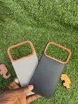 iPhone 17/18 Pro Max Carbon Fiber Case with Orange Bumper - 2