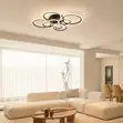 Modern 8-Ring LED Ceiling Light - 2