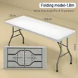 8 Seater Folding Table - 2