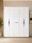 5-Door High-Gloss Wardrobe - 3