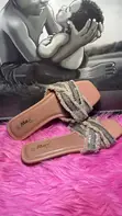Max Extra Ladies Slide Slippers - Light Blue Denim - 2