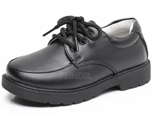 Boys' Black Leather School Shoes