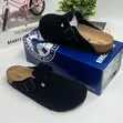 Original Birkenstock Boston Clogs - Black Suede - 1