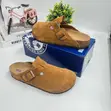 Original Birkenstock Boston Clogs - Black Suede - 2