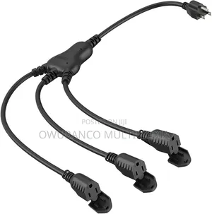 Heavy Duty 3-in-1 Splitter Y Computer Power Cable (90°)
