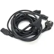 Heavy Duty 3-in-1 Splitter Y Computer Power Cable (90°) - 5