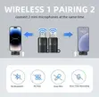 LDNIO 2.4G Dual Wireless Lavalier Microphone System - 2