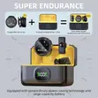 LDNIO 2.4G Dual Wireless Lavalier Microphone System - 4