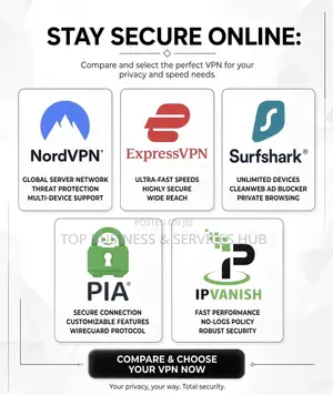 Premium VPN Accounts - Nord, Express, Surfshark, ipVanish, PIA