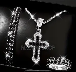 Men's Jewelry Set: Chain, Ring, Bracelet