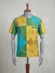 Men's African Print Short Sleeve Shirt - 2