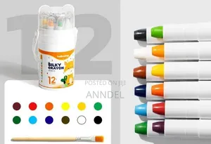 Silky Crayon Set with Painting Brush