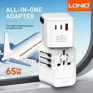 LDNIO Z6 65W GaN Universal Travel Adapter - White