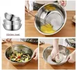 3pcs Stainless Steel Bowl Set with Grater - 2
