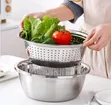 3pcs Stainless Steel Bowl Set with Grater - 3