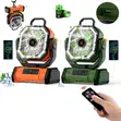 Rechargeable Fan with LED Light - 1