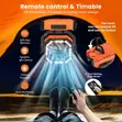 Rechargeable Fan with LED Light - 5