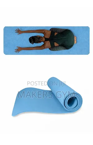 Yoga Mat - Blue, Non-Slip, Eco-Friendly TPE