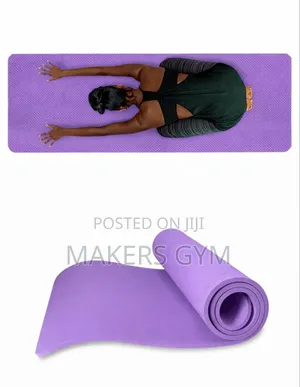 Purple Yoga Mat - TPE, Non-Slip, Eco-Friendly