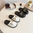 Kids Half Shoes - Black & White - 1