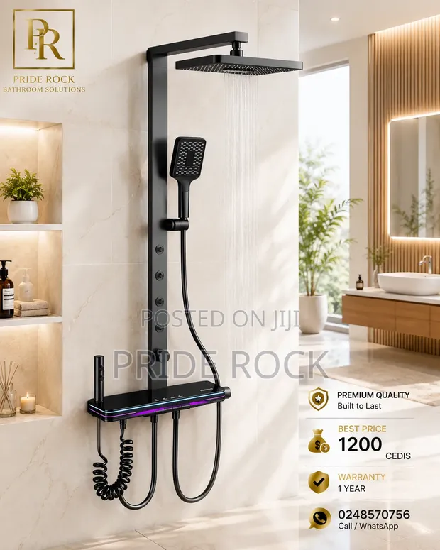 Quality Digital Shower Pole with LED - 1