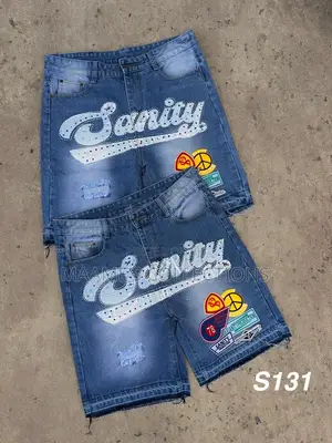 Men's Stylish Graphic Denim Shorts