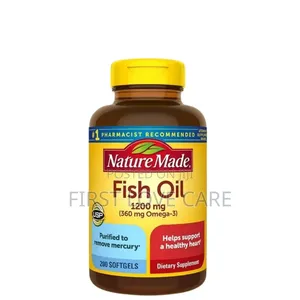 Nature Made Fish Oil 1200mg (360mg Omega-3) 200 Softgels