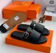 Hermes Leather Slippers - 2