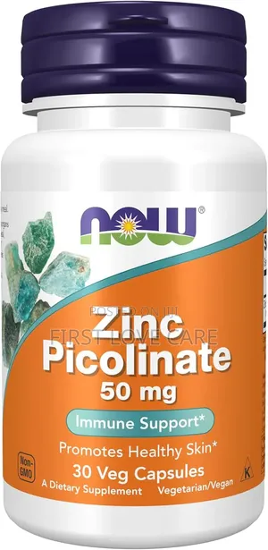 NOW Zinc Picolinate 50mg - 30 Veg Capsules