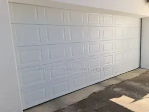 18ft x 8ft Automatic Garage Door with Small Windows/Fanlight