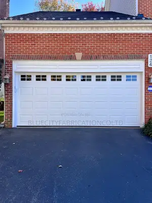 Brand New 18ft x 8ft Garage Door with Windows & Fanlight