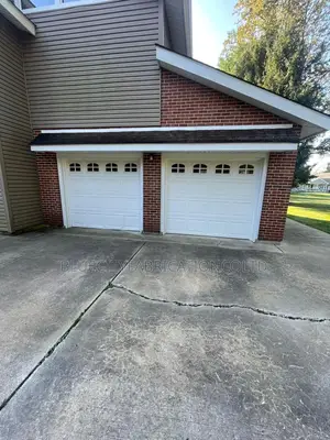 Brand New Garage Door with Small Windows