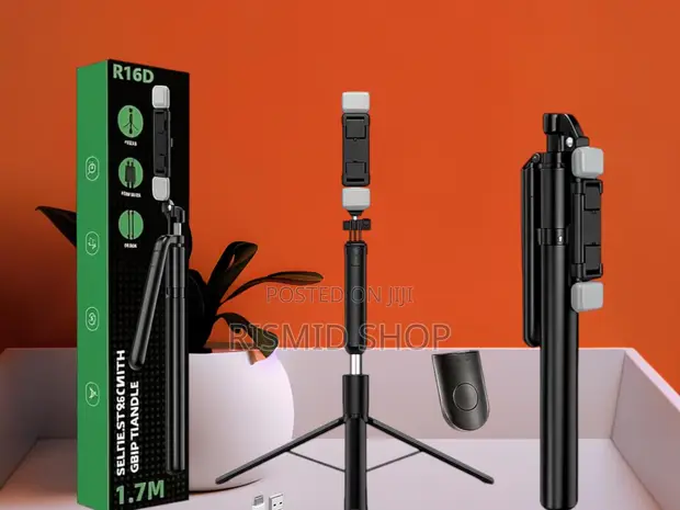R16D Extension Selfie Stick & Mini Tripod - 1