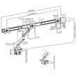 Triple Monitor Mount - Aluminium & Plastic - 3