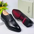 Richwanz Black Lace Wave Design Men's Shoe - 3