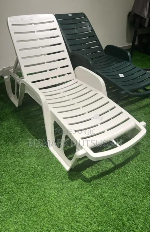Plastic Sun Lounger Chair - 1