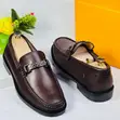 Louis Vuitton Coffee Leather Men's Loafer Shoes - 2