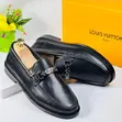 Louis Vuitton Black Leather Men's Loafer Shoes - 3