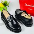 Salvatore Ferragamo Men's Black Leather Loafers - 3