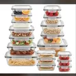 Joy Jolt Glass Container Storage Set (18 Pieces) - 3