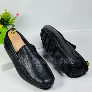 CK Men's Soft Leather Loafers - Black