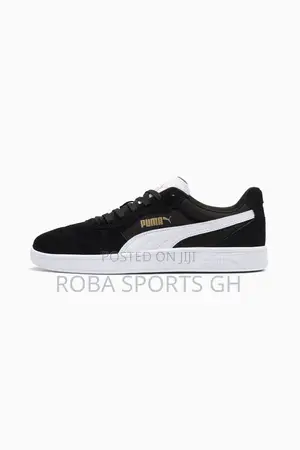 Puma Astro Play Black Leather Trainers - Size 47
