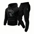 Men's 2 Piece Casual Hoodie and Sweatpants Set - 1