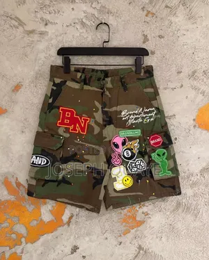 Men's Military Green Utility Cargo Shorts