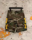 Men's Military Green Utility Cargo Shorts - 3