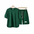 Men's Short-Sleeve Two-Piece Set - Green - 1