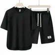 Men's Short-Sleeve Two-Piece Set - Green - 2