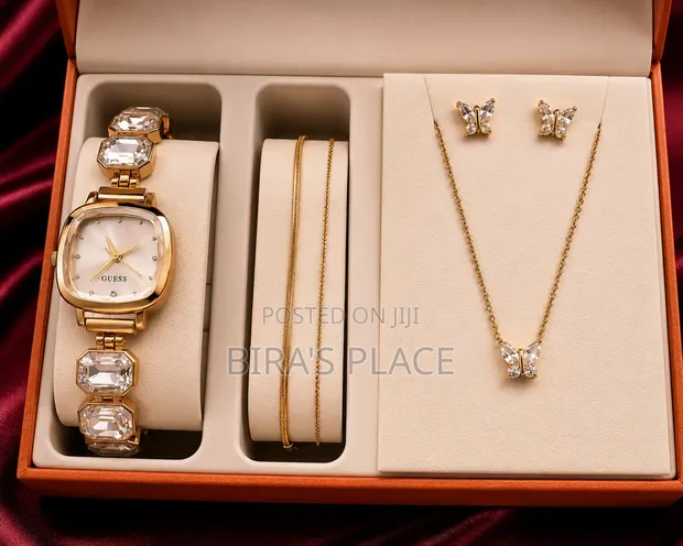 PVD Gold-Plated Stainless Steel Jewelry Set - 1